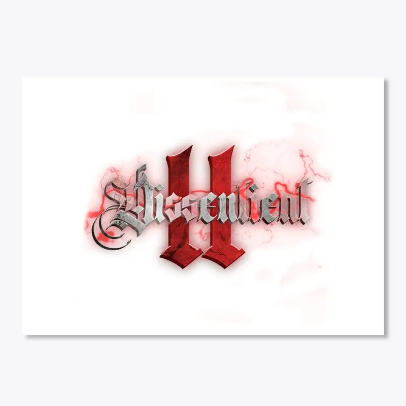 Dissentient 2 Title Text Sticker